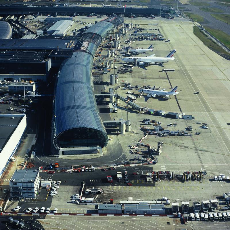 Vue aérienne du Terminal 2E.