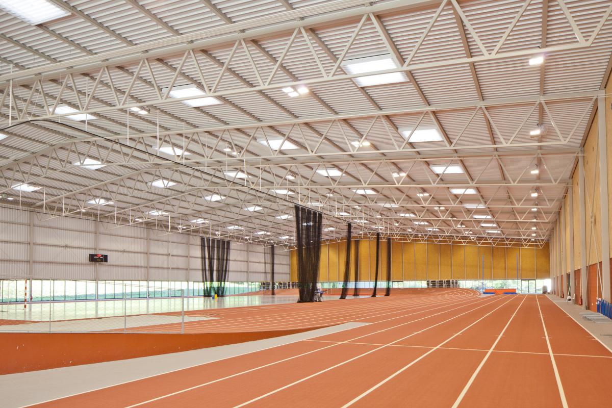 Intérieur de la halle athlétisme CNSD