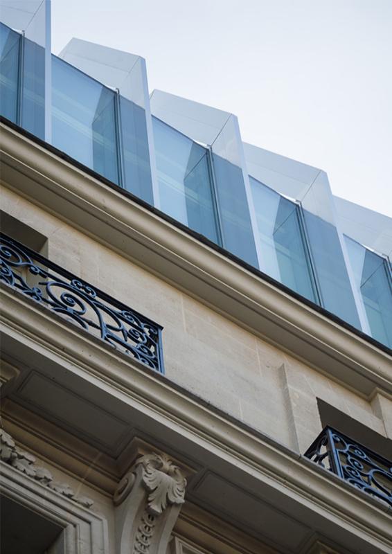 Détail verrière  immeuble 141, boulevard Haussmann