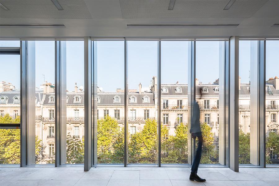 Vue intérieure d'un plateau 141, boulevard Haussmann